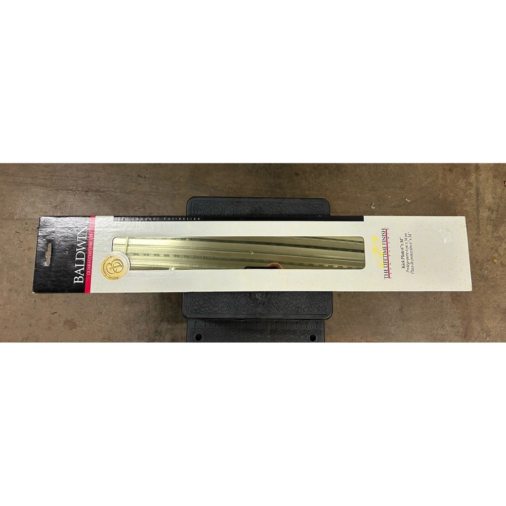 BALDWIN CUSTOM HOMES PREMIUM DOOR KICK PLATE Brass‎ 6" X 34"